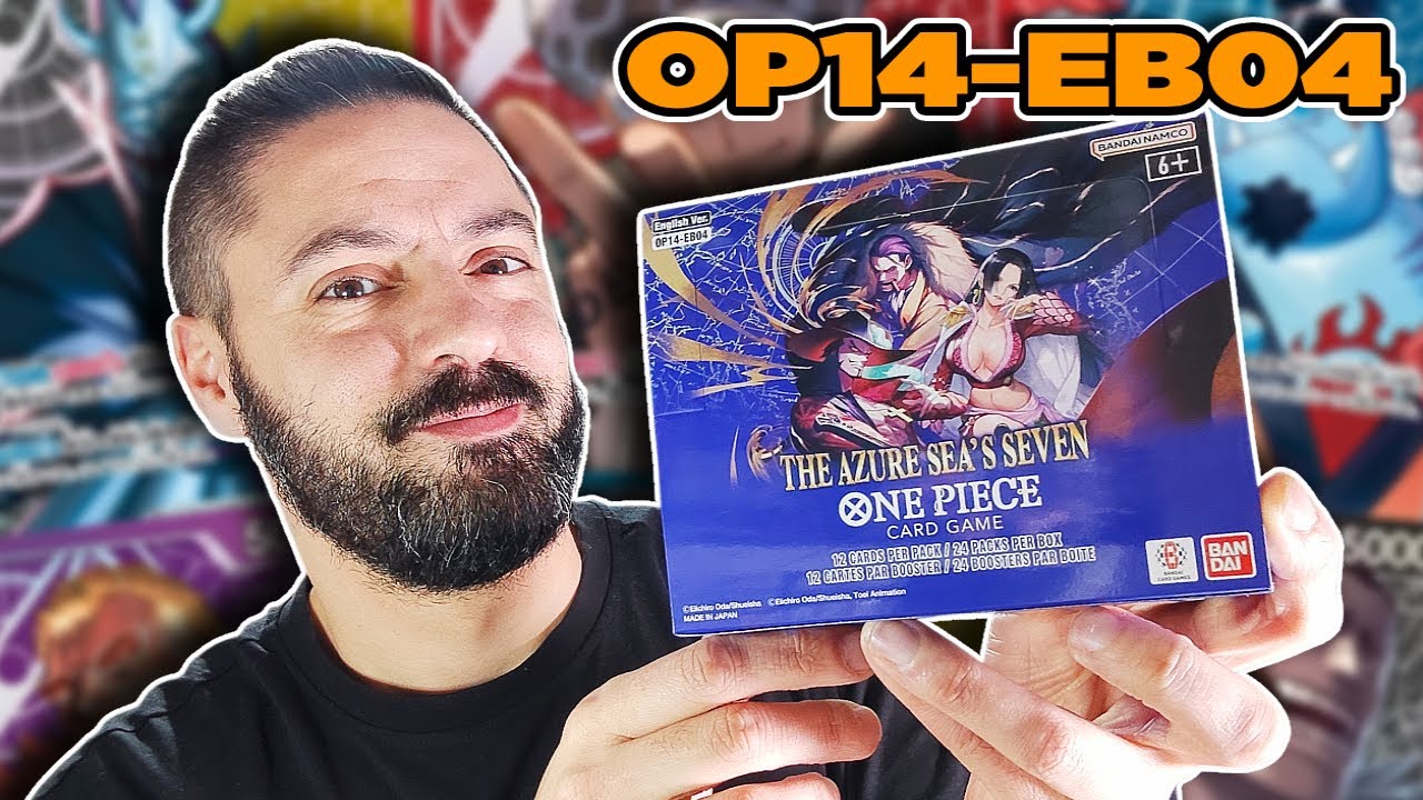 ABRO UNA BOOSTER BOX DE OP14-EB04 THE AZURE SEA'S SEVEN, LA NUEVA COLECCION DE ONE PIECE CARD GAME!