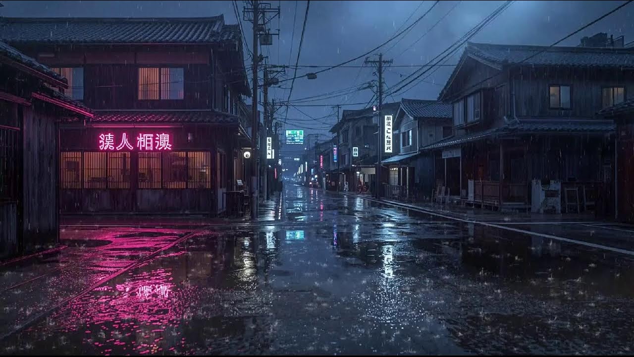Rainy Night Lofi Mix 🌙 Calm Chillhop Beats to Relax, Study & Sleep #11
