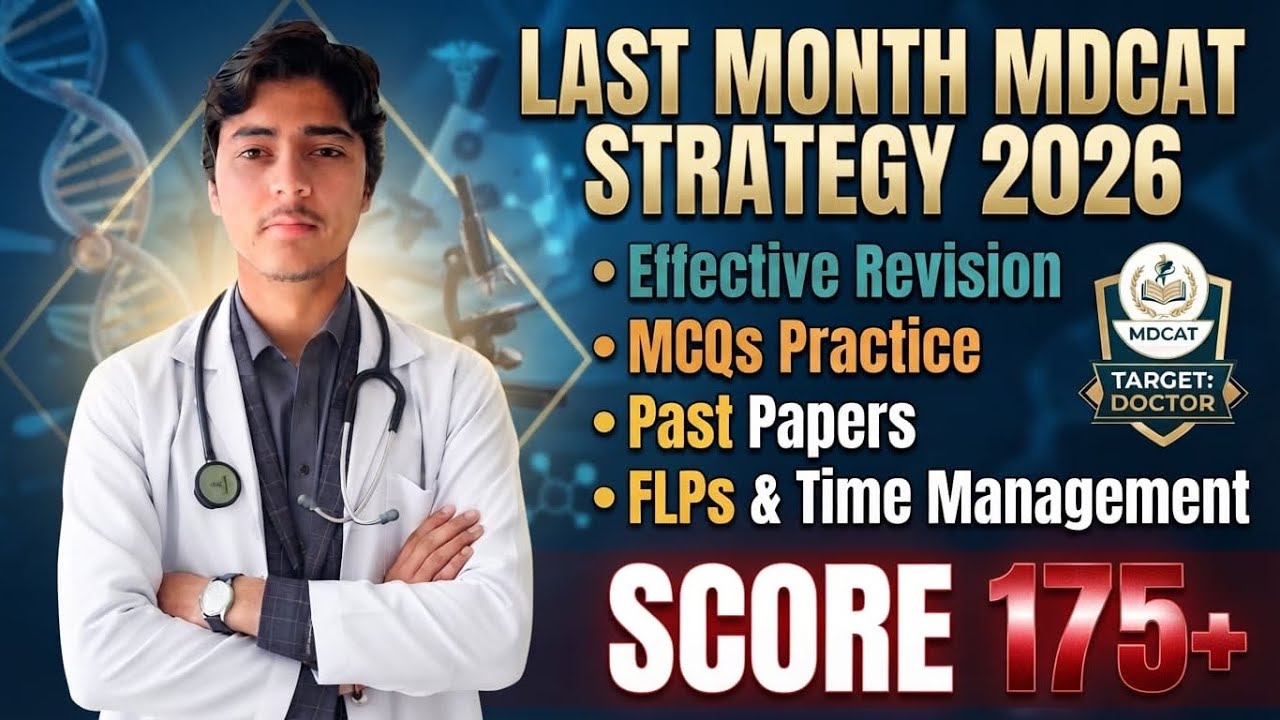 Effective and smart revisions | Last Month MDCAT Strategy |MCQs| Past Papers, FLPs | Time management