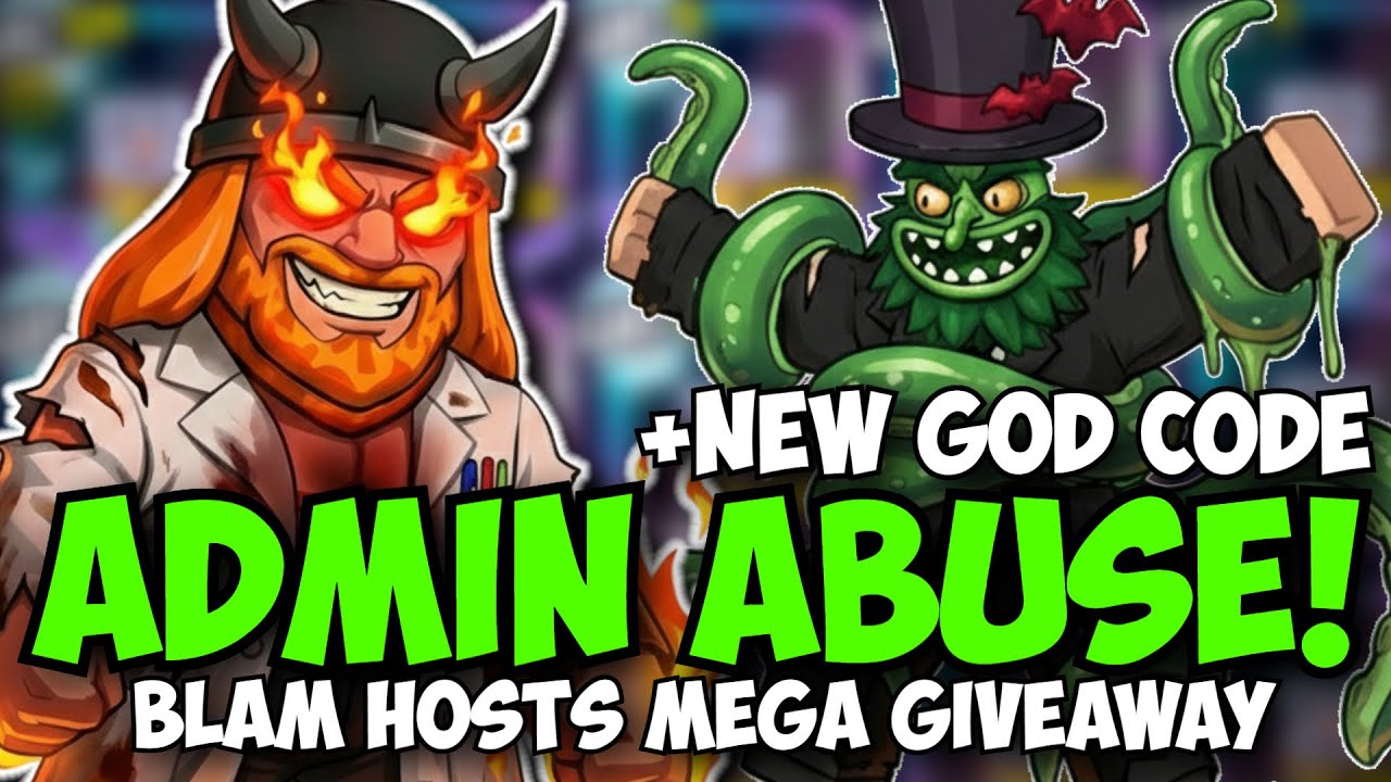[NEW GOD CODE] HOSTING MY OWN ADMIN ABUSE & MEGA Prismatic & Gamepass GIVEAWAYS!