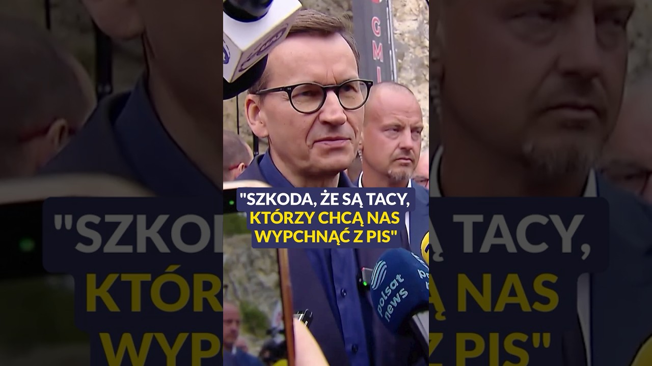 Morawiecki: szkoda, że są tacy, kt&oacute;rzy chcą nas wypchnąć z PiS #polityka #polska #shorts