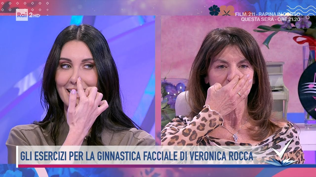 Veronica Rocca - La ginnastica facciale - Detto Fatto 01/02/2022