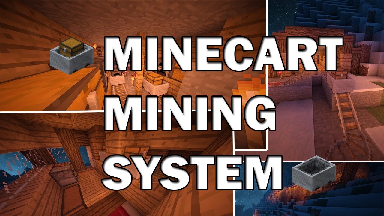 MINECART MINING SYSTEM! | BEST WAY TO MINE! | MINECRAFT