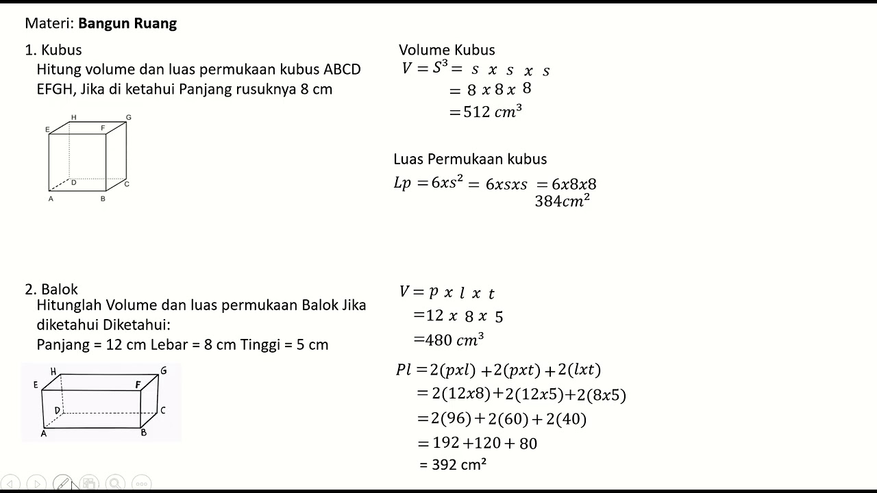Belajar Matematika kelas 6 SD dengan materi 
