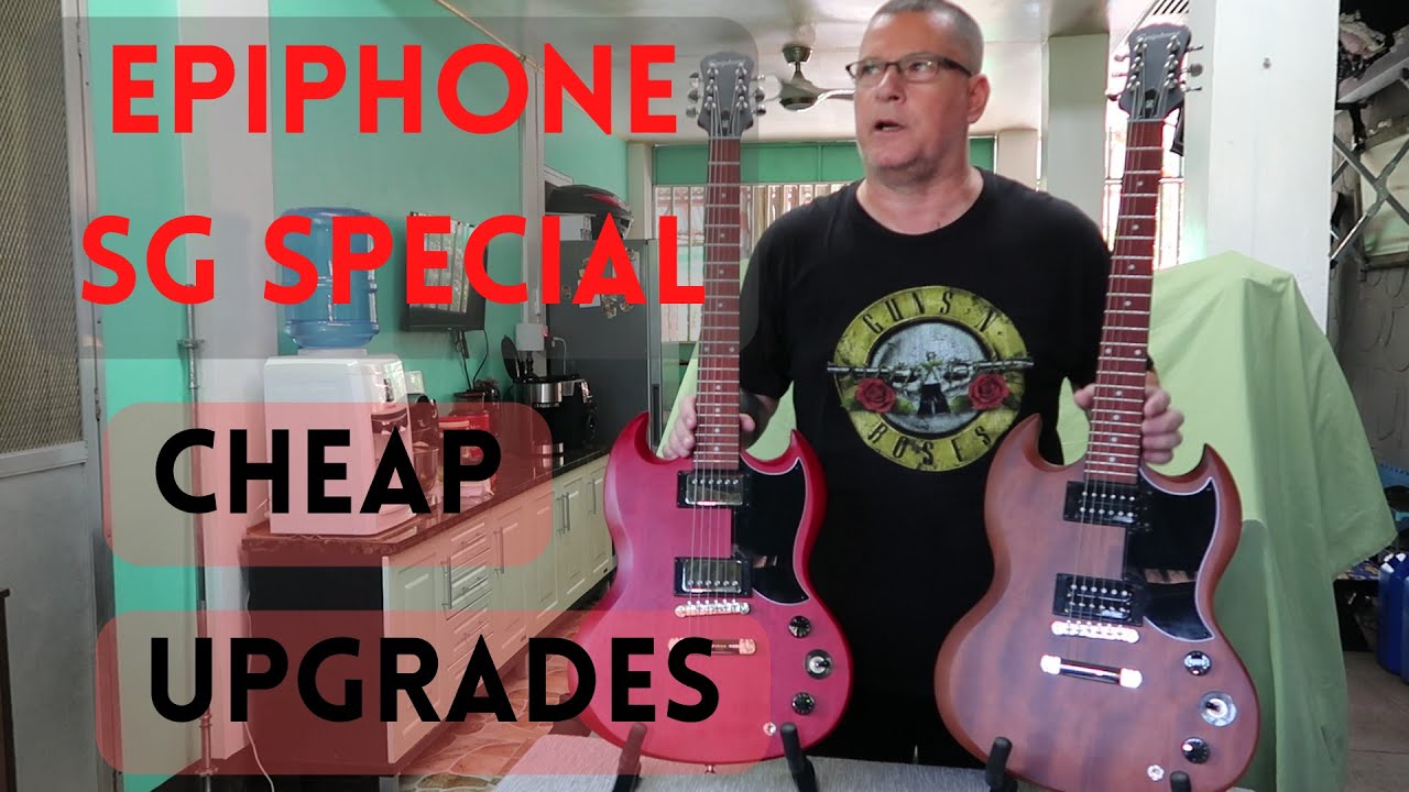 EPIPHONE SG SPECIAL VE (CHERRY & WALNUT) - TWO GUITARS WE PURCHASED AND UPGRADED IN THE PHILIPPINES