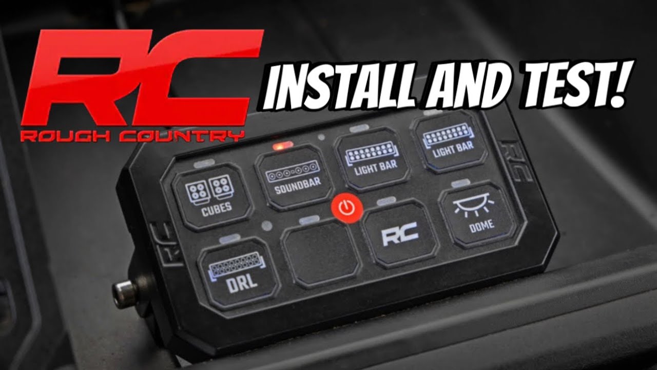 Rough Country 8 Switch Panel Install | Nissan Titan Off-road Lights