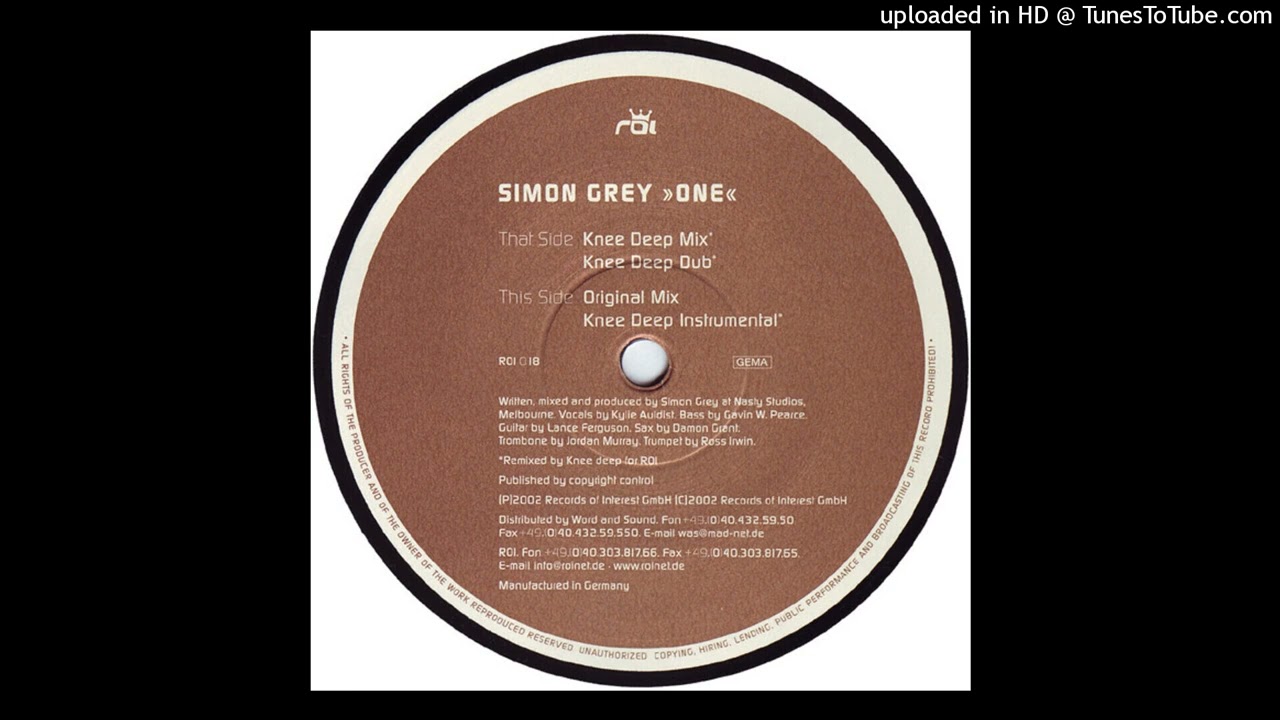 Simon Grey - One (Original Mix)