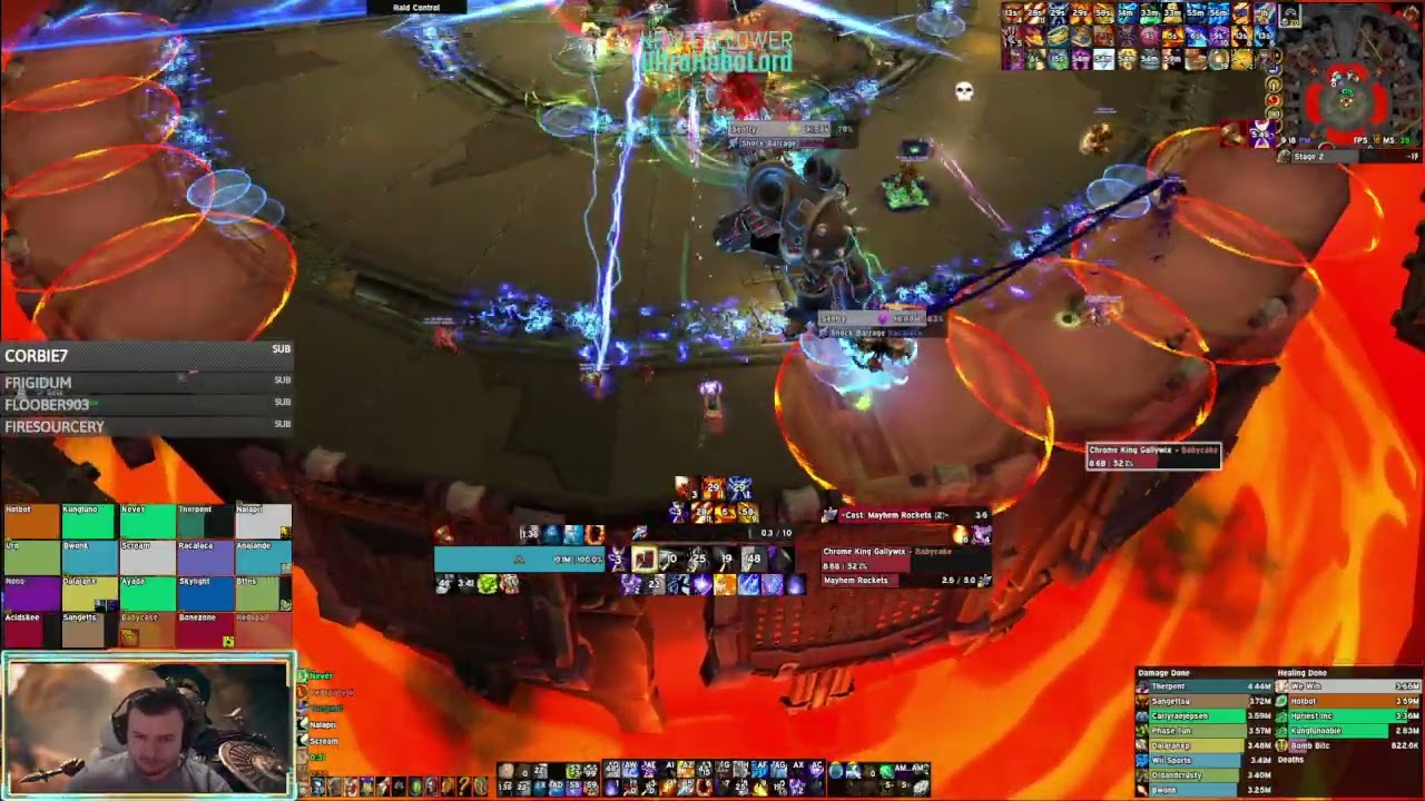Raiding Rainbows vs Mythic Chrome King Gallywix | Fire Mage (4th Bomb)