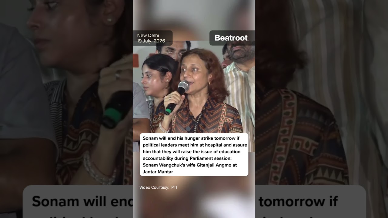 Sonam will end his hunger strike tomorrow if political leaders meet him at hospital: Gitanjali Angmo