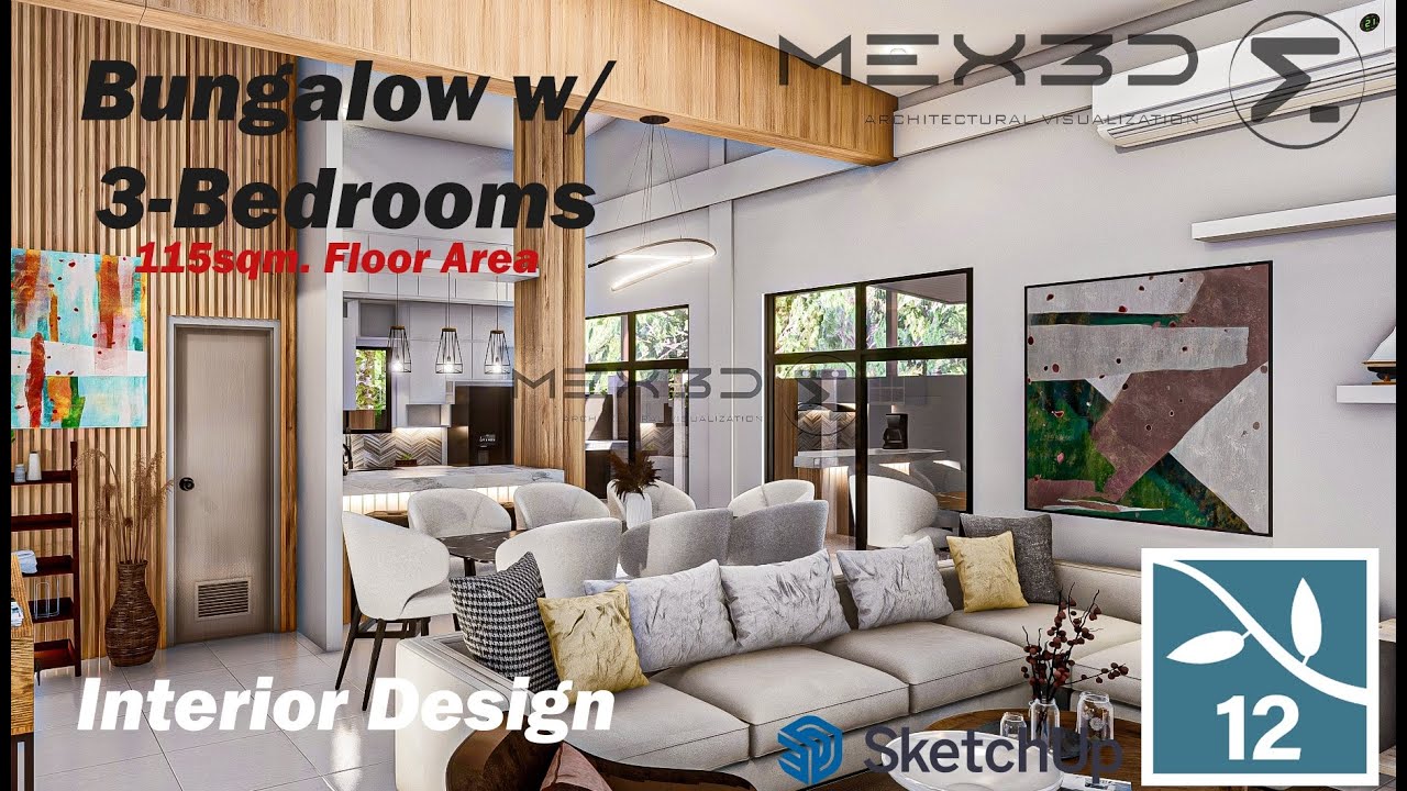 Modern Interior house | 115sqm Floor Area | Bungalow w/ 3-Bedrooms