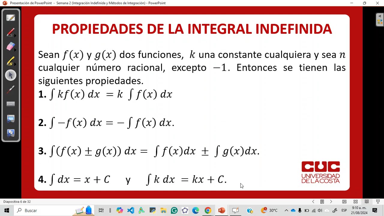 Estudio de la Integración por Partes (Ejemplo 2)