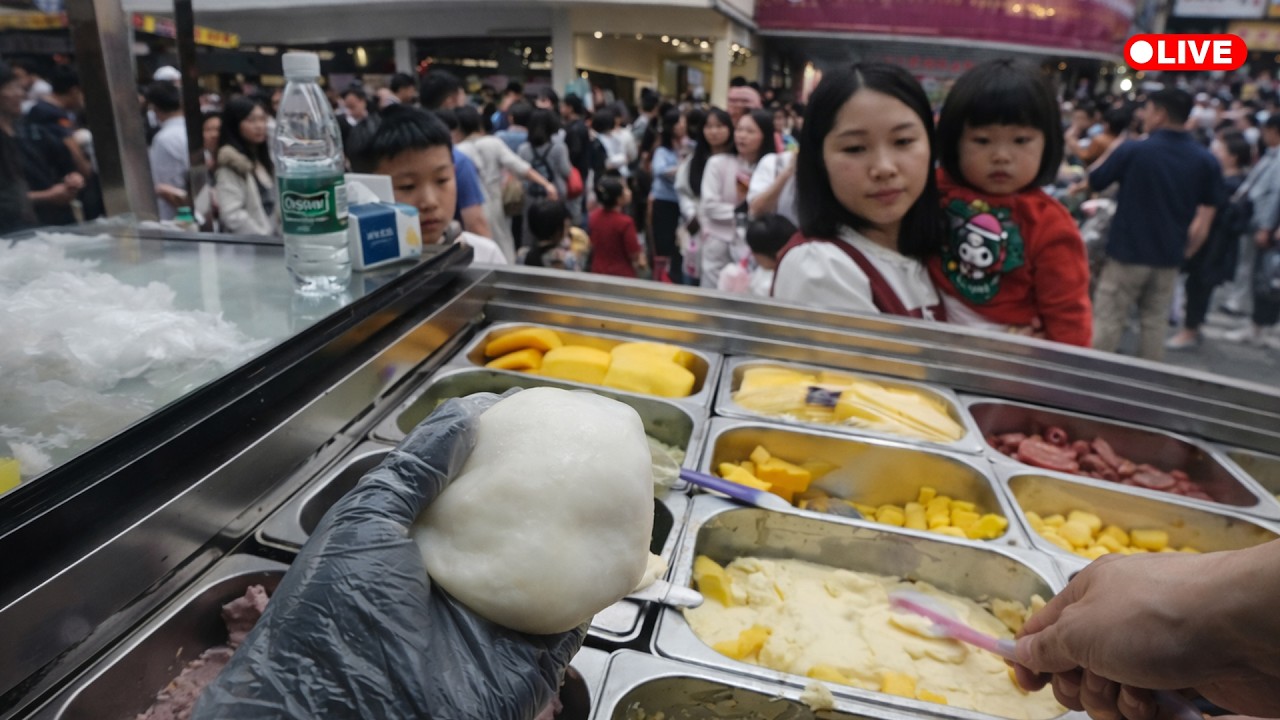 🔴LIVE POV you are food selling on the street of a China