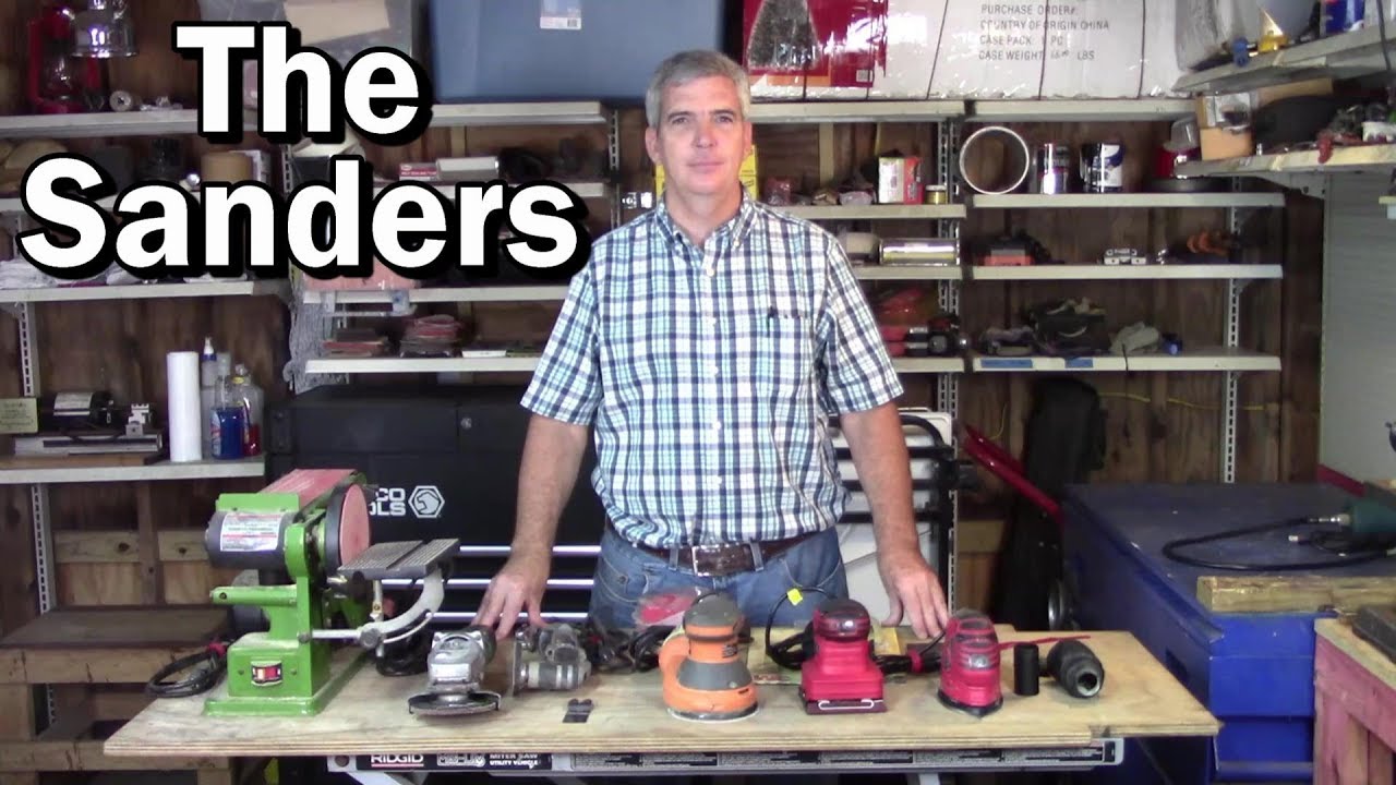 What are the types of sanders?