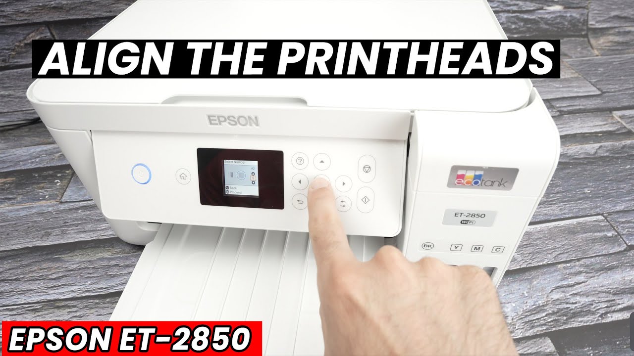 Epson EcoTank ET-2850: выравнивание печатающей головки