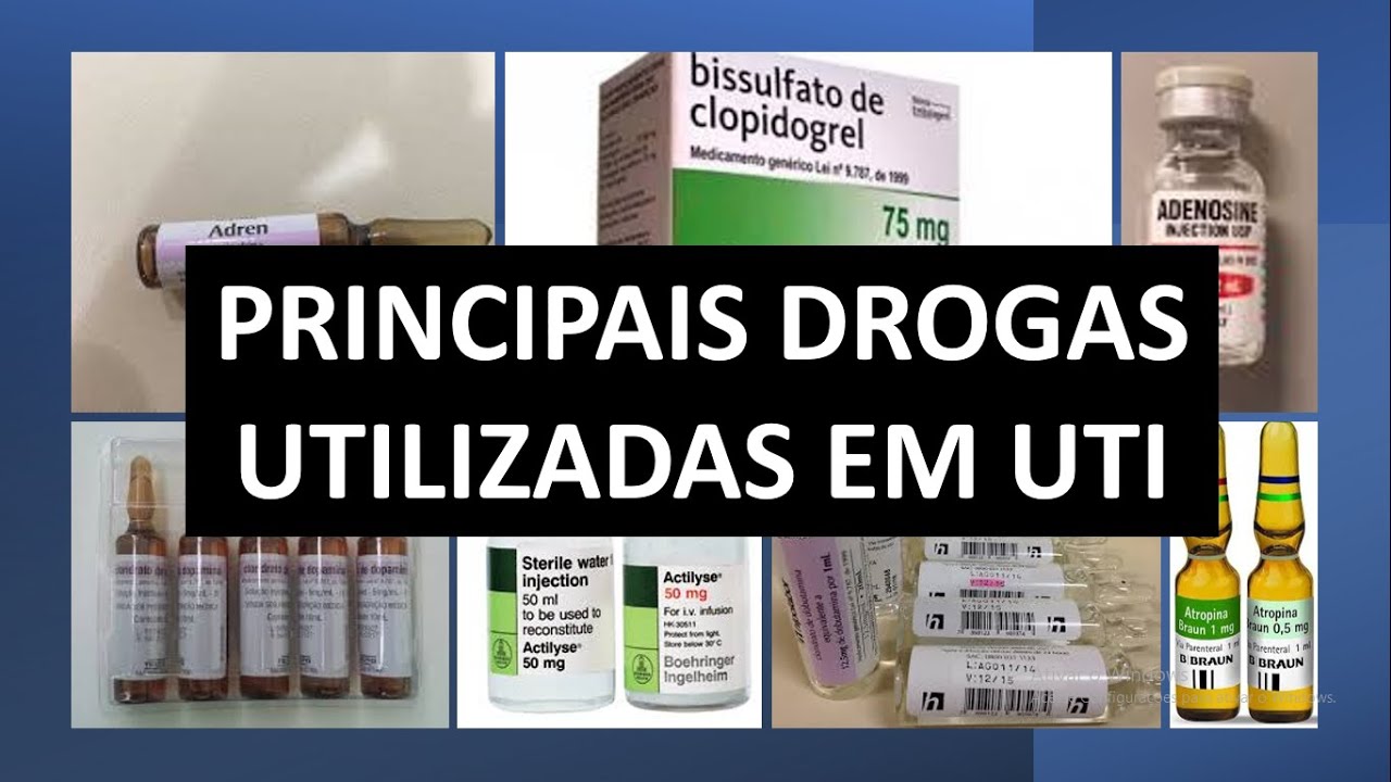 Drogas Mais Utilizadas em UTI - farmacologia aplicada a enfermagem