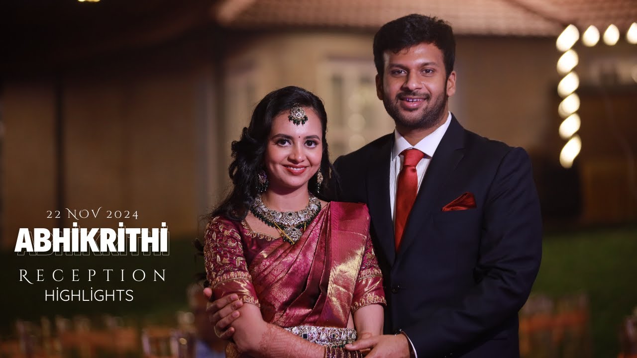 Abhijay & Krithika wedding Reception Highlights 4k