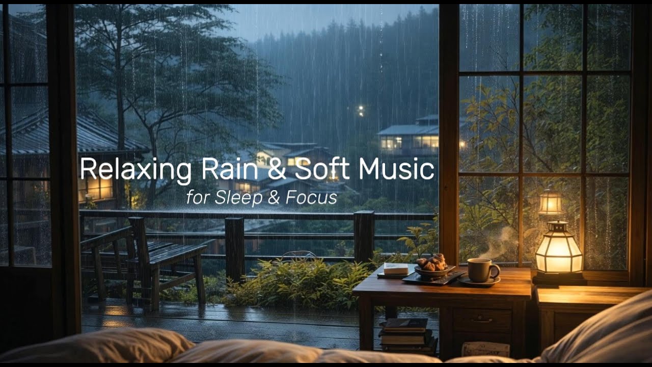 Soothing Rain Sounds 🌧️ | Close Your Eyes, Feel the Rain and Relaxation