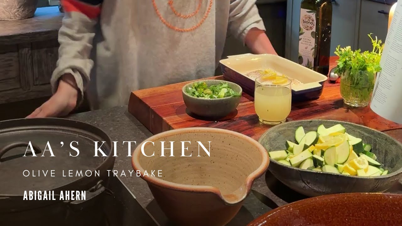 Lemon and Olive Tray Bake With Cod | Healthy Recipes | Abigail Ahern