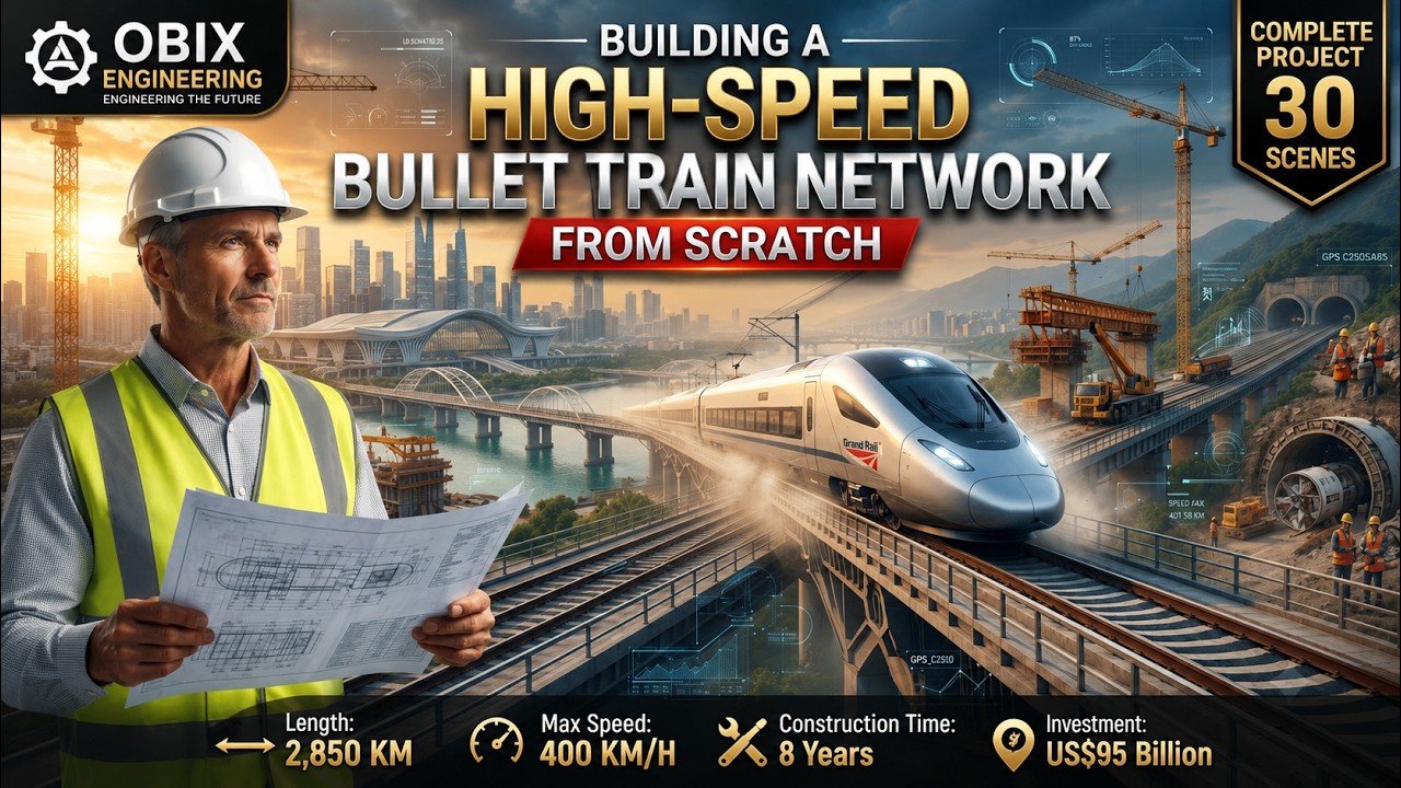 🚄 Building a High-Speed Bullet Train Network From Scratch | Complete Mega Engineering Documentary 8K
