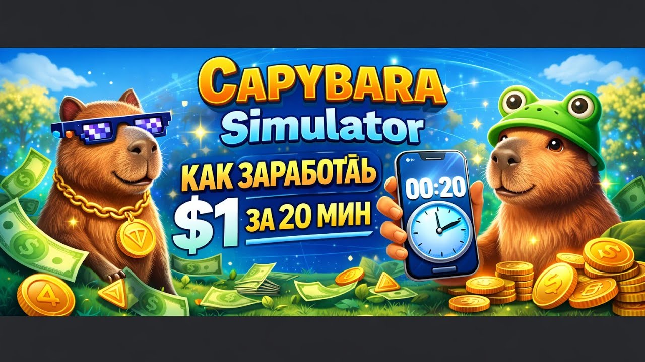 Capybara Simulator: How to earn $1 in 20 minutes