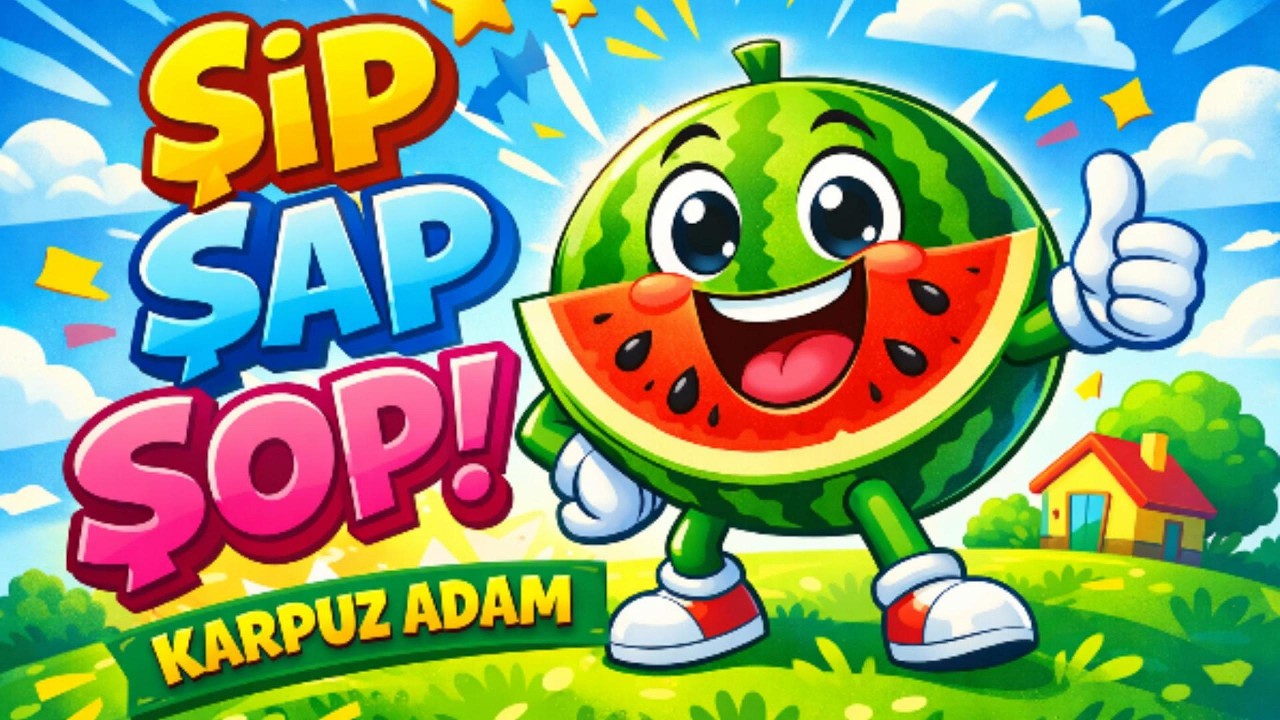 Karpuz Adam Şip Şap Şop 🍉🔥 En Viral &Ccedil;ocuk Şarkısı | Neşeli &Ccedil;ocuk Şarkıları I Eğlenceli Bebek Şarkısı