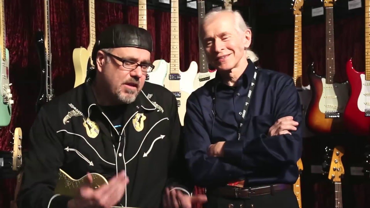Fred Gretsch of Gretsch Guitars w/ Greg Koch  &bull;  NAMM 2014