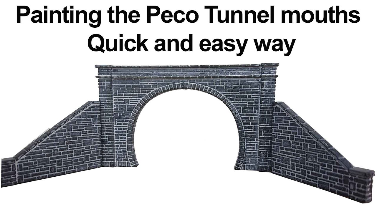 Painting the Peco Tunnel mouths / portals (Peco NB-32 used in this video)