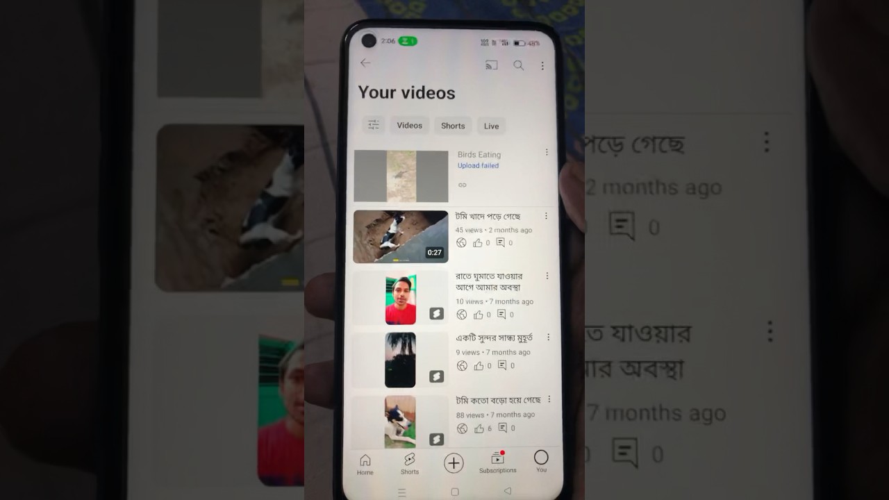 Video Upload Failed on YouTube