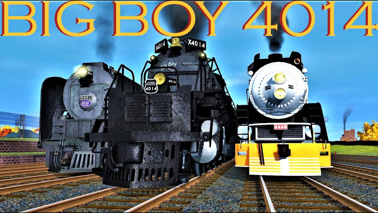 Union Pacific Big Boy 4014 Vs Southern Pacific 4449 Vs NYCRR Niagara 6001 - Trainz