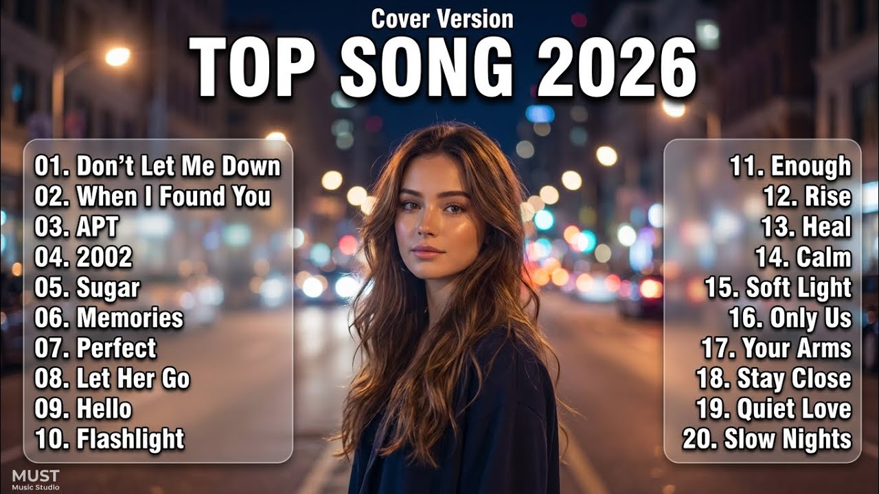 TOP 20 POP SONG 2026 - Best English Cover Playlist | Romantic & Emotional | MUST Music Studio