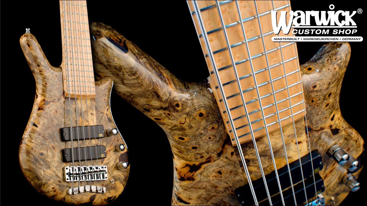 Warwick Custom Shop Masterbuilt -  Thumb NT 6-String - Buckeye Burl Top #17-3361
