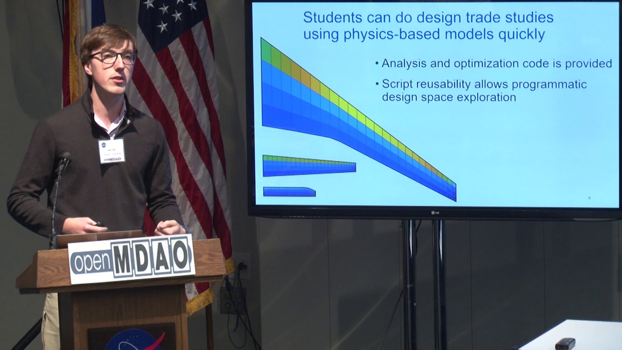 Using OpenMDAO and OpenAeroStruct in the Classroom