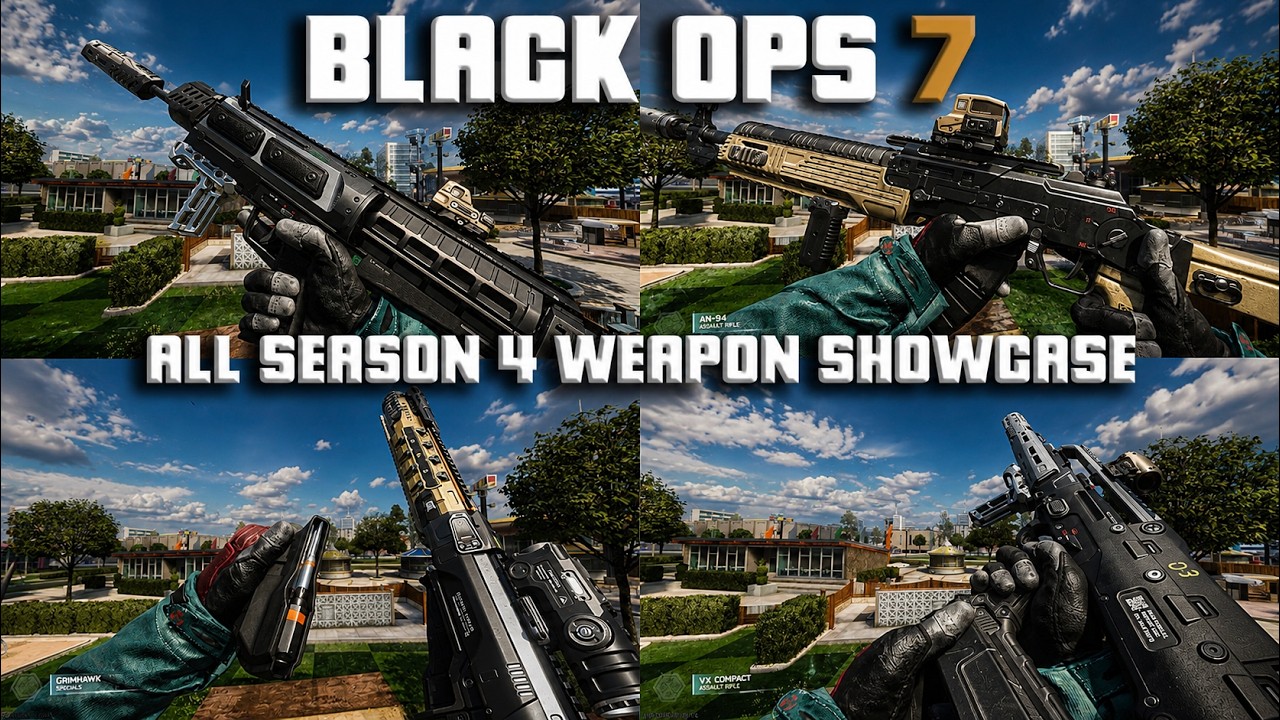 CALL OF DUTY BLACK OPS 7 : ALL SEASON 4 WEAPON SHOWCASE 4K
