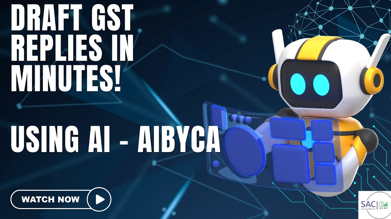 🚀 Draft GST Replies in Minutes Using AI | AIBYCA GST Reply Assistant for CAs & Tax Professionals 💼📑
