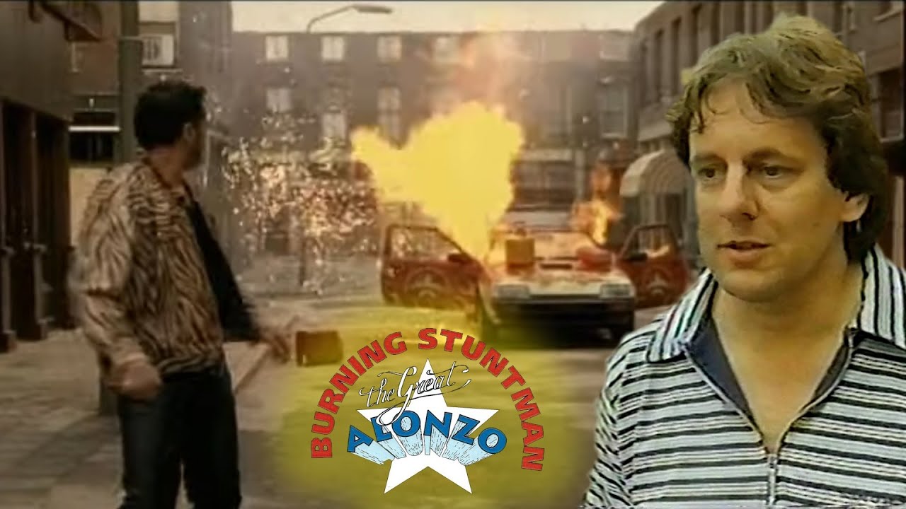 Achter de schermen bij de videoclip van Golden Earring - Burning Stuntman met Dick Maas 1997