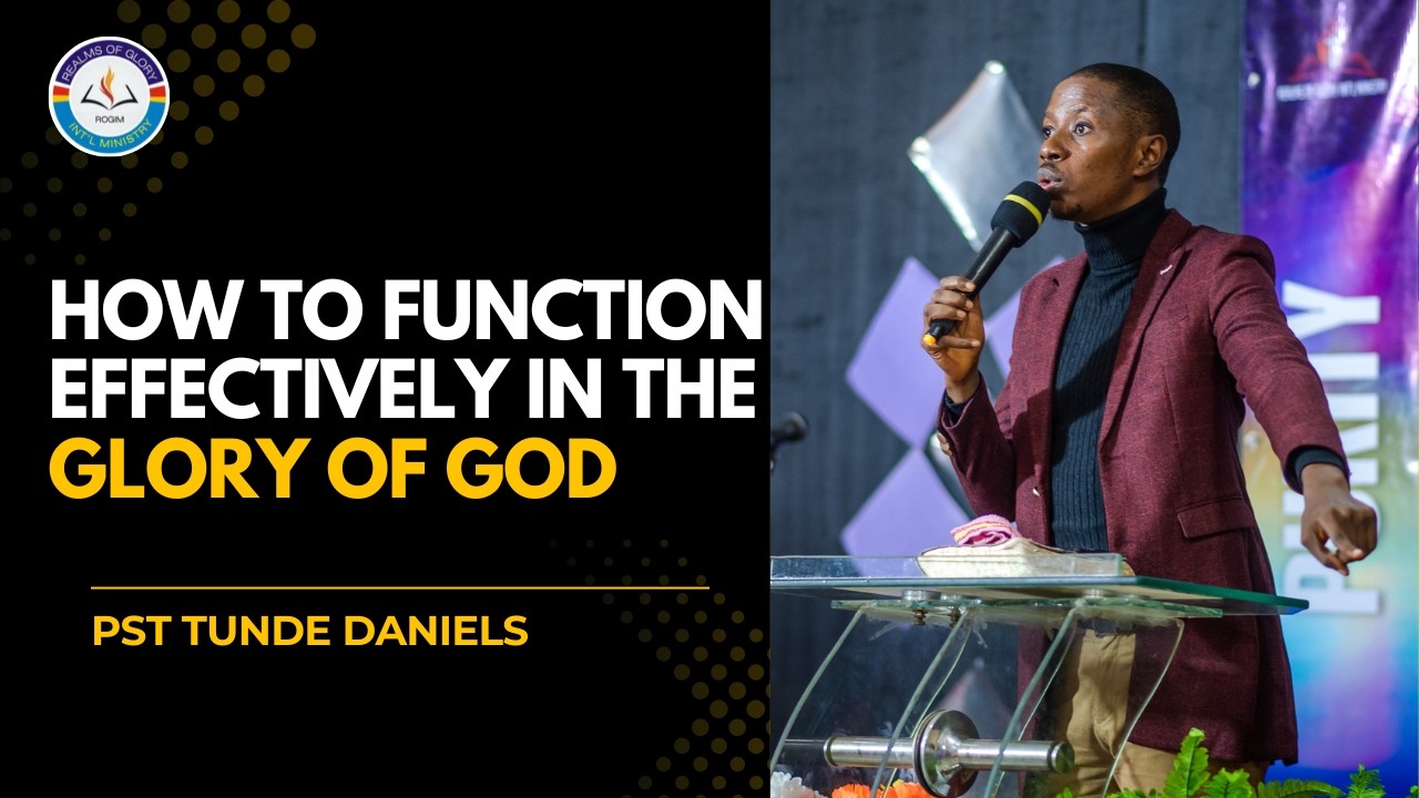 THE GLORY OF GOD 1  ||  PST TUNDE DANIELS SITU  ||  22ND FEB.2026