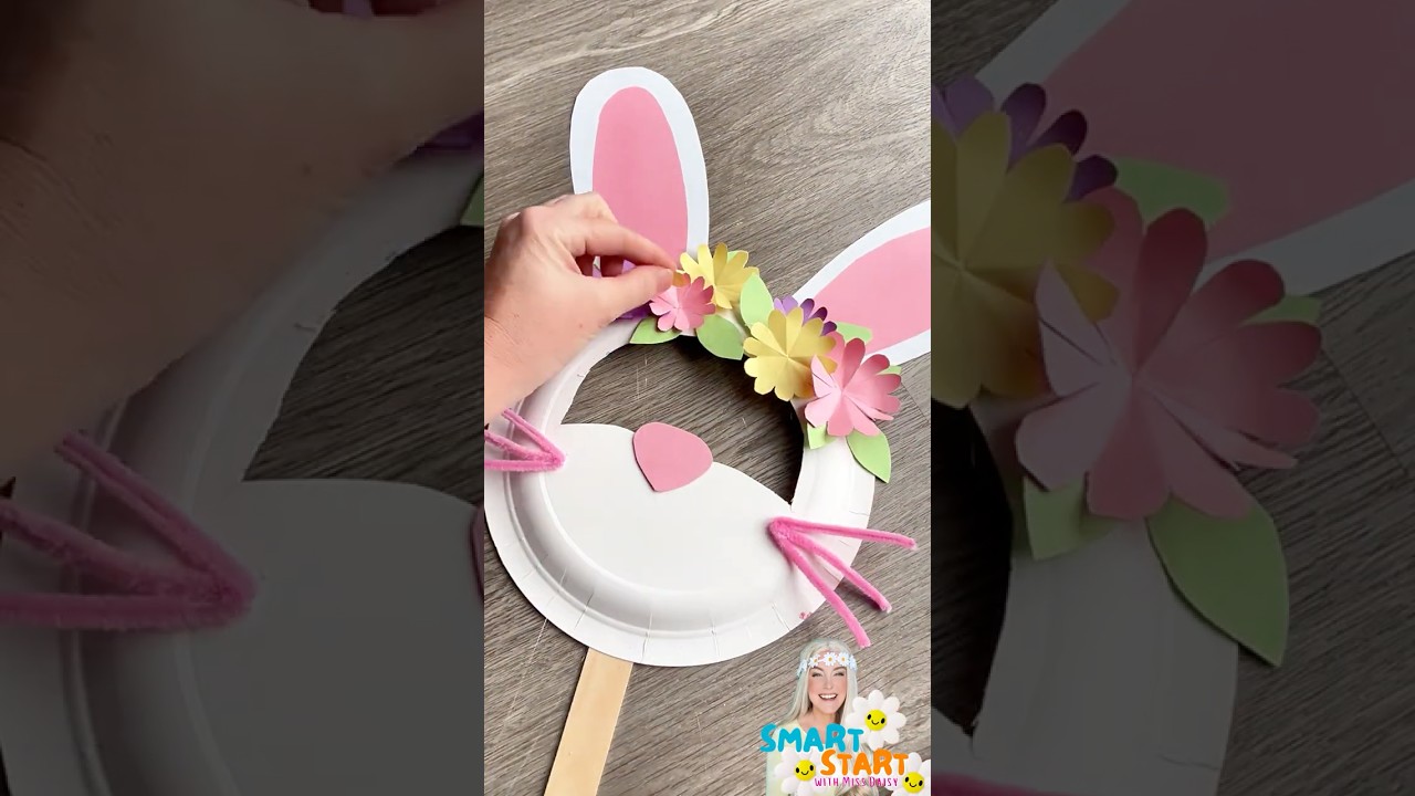 🐰 Easy Easter Bunny Mask Craft for Kids | Fun DIY Easter Activity with Miss Daisy! 🌸