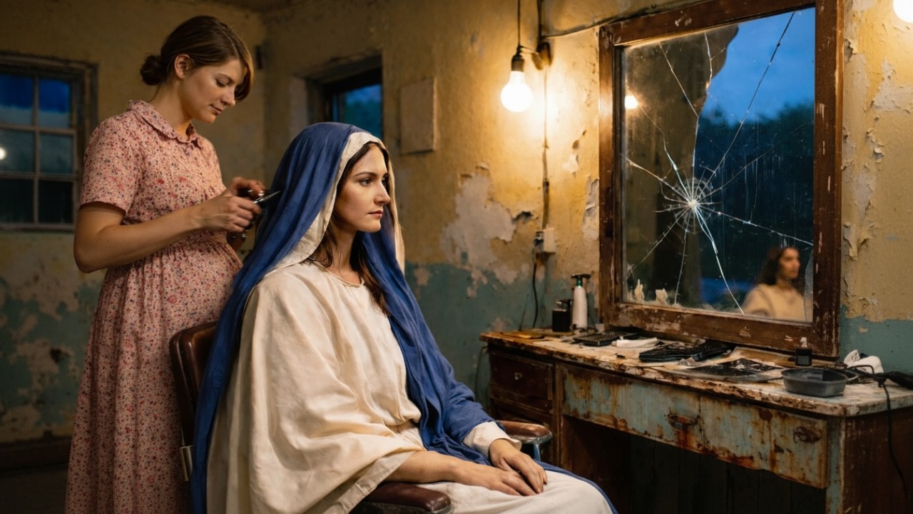 Une coiffeuse humble a coupé les cheveux d’une inconnue gratuitement… mais c’était la Vierge Marie..