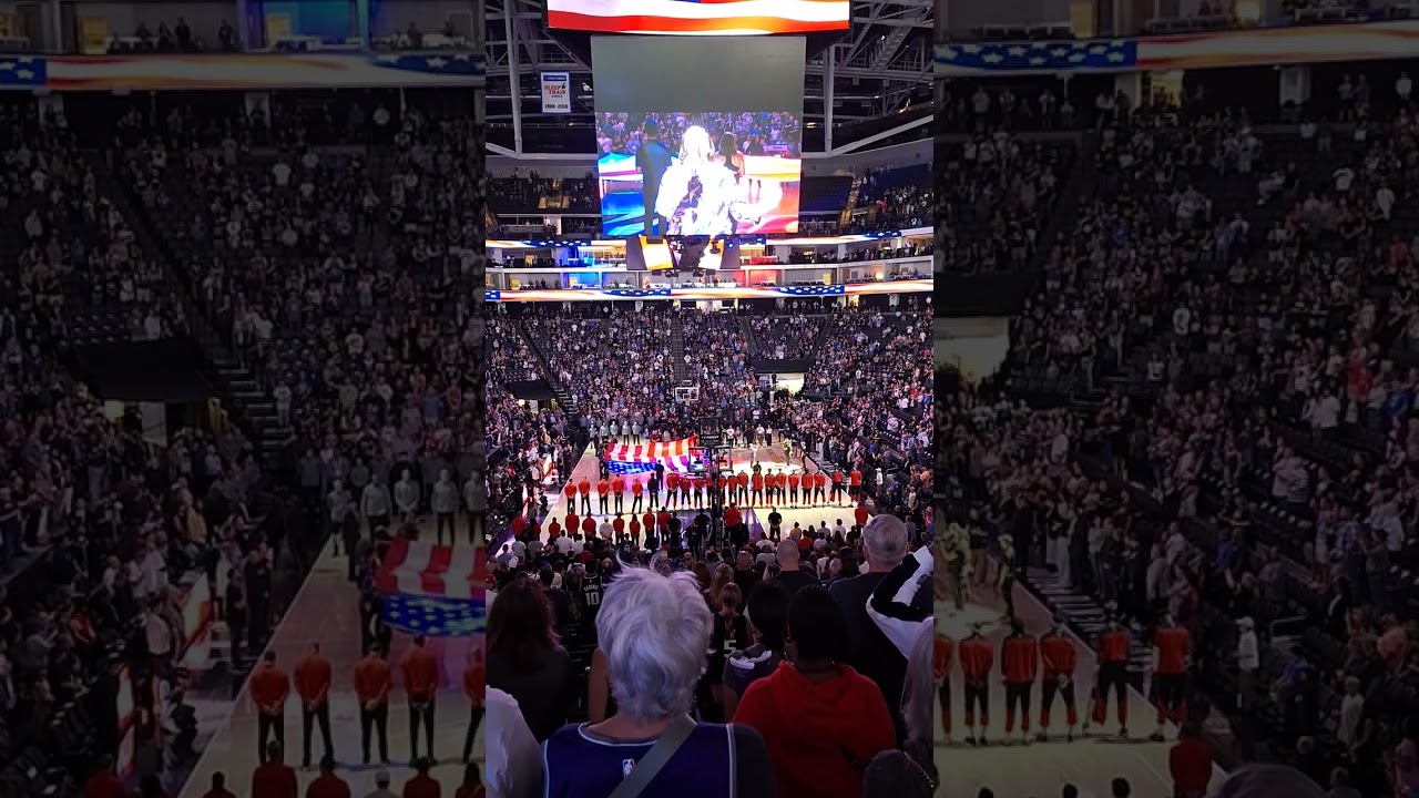 National Anthem 10 13 2024 Sacramento Kings Pre-Game Golden 1 Center