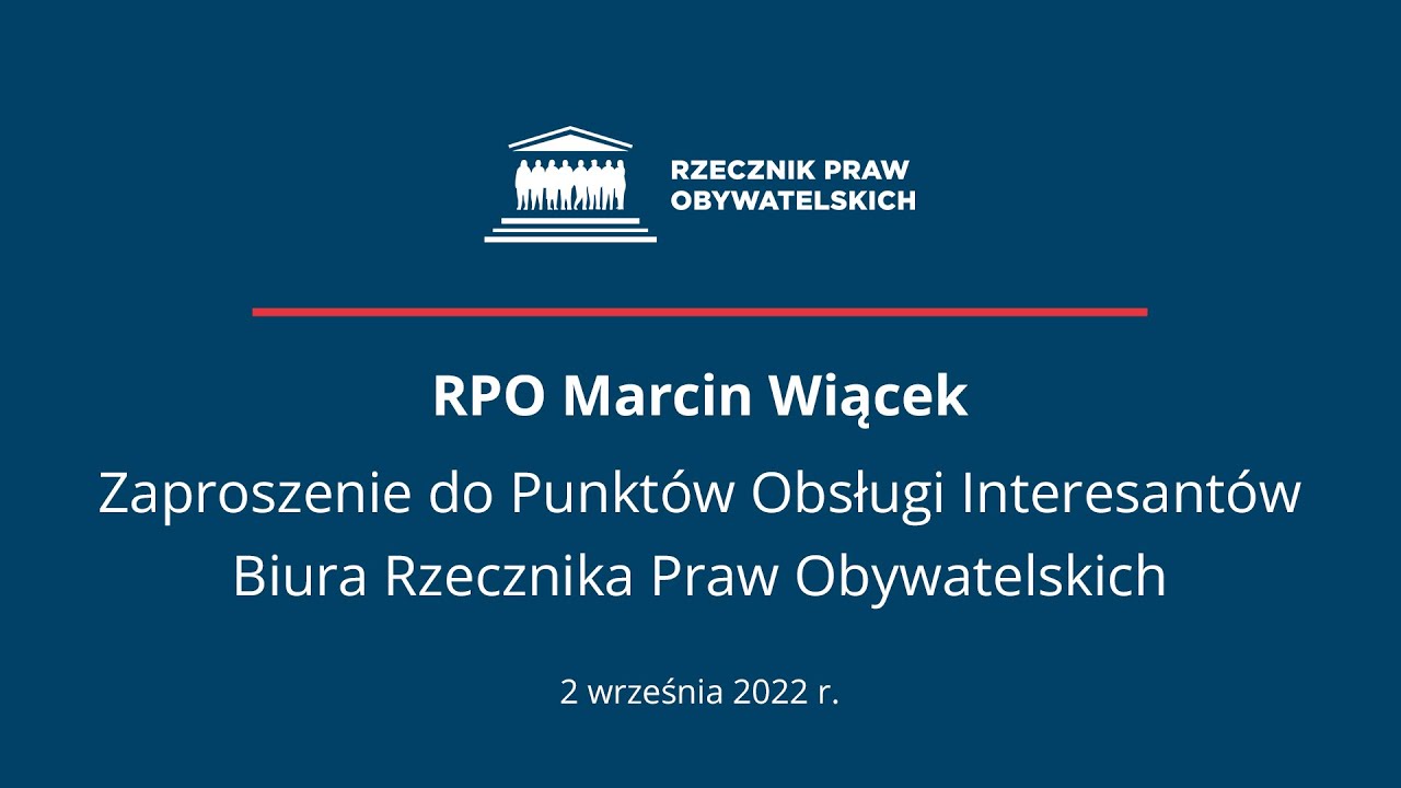 Punkty Przyjęć Interesantów RPO wznawiają pracę