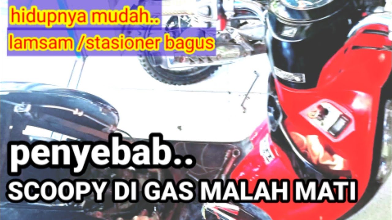 Scoopy fi di gas malah mati padahal hidup mudah