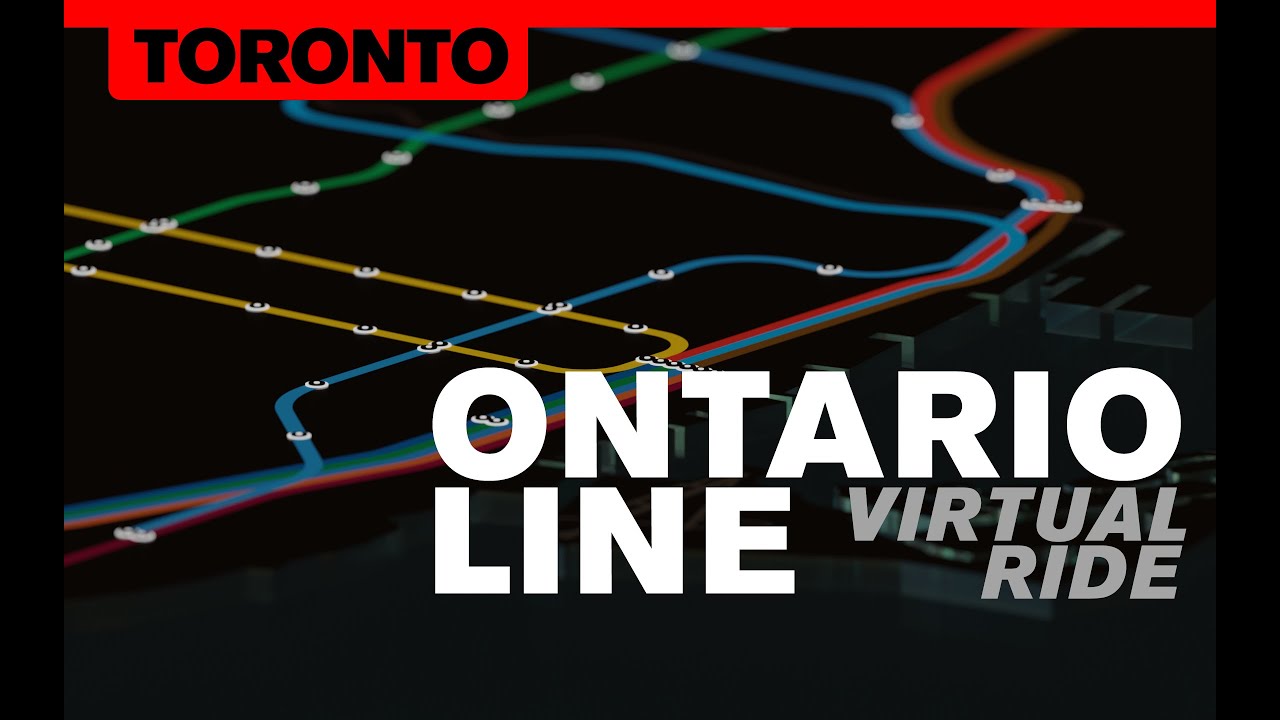 A virtual ride on Toronto's ONTARIO LINE Subway