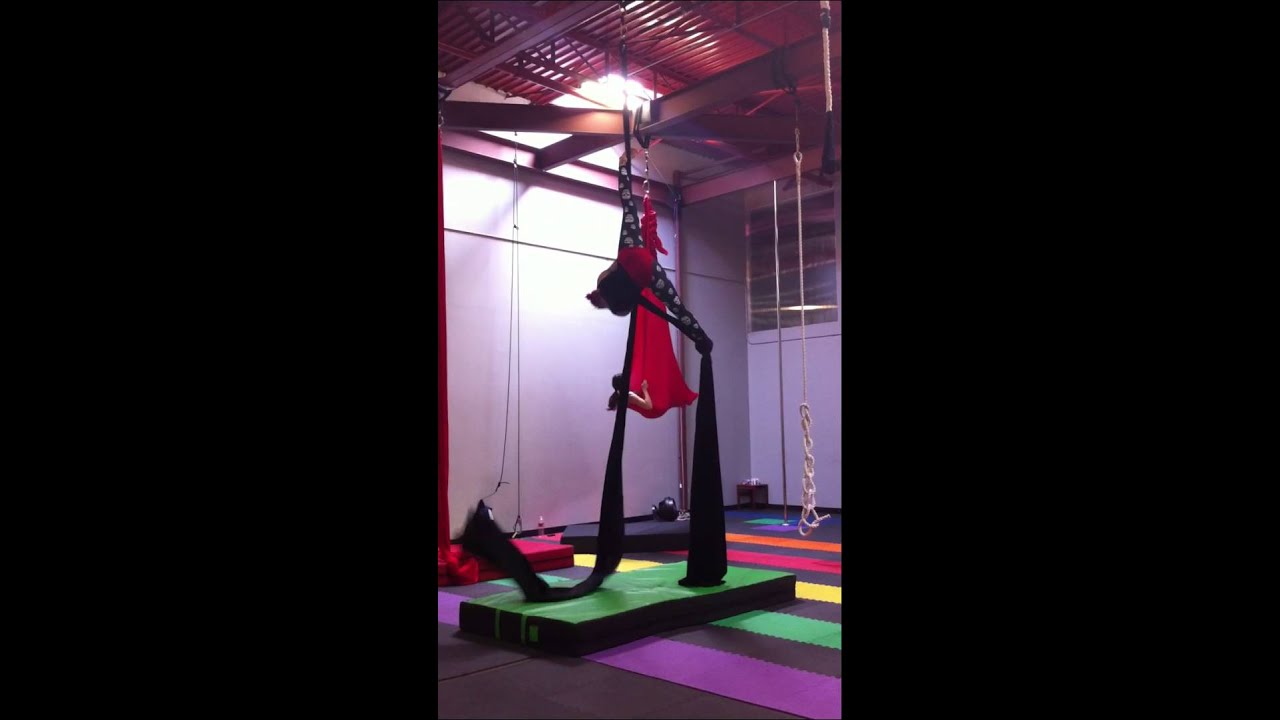 lux laroux rough aerial silk routine