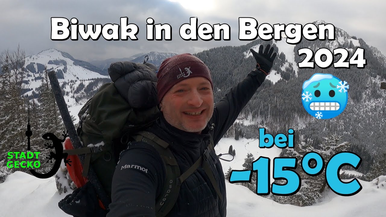 Winterbiwak in den Bergen bei -15&deg;C |@outdoor-buddy@NaturErleber @der_odenwaelder|STADTGECKO.de 🦎
