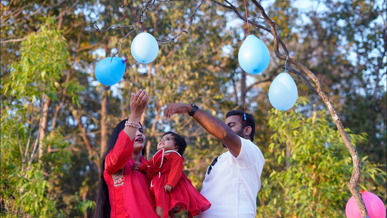 Baby Girl Pre Birthday Shoot Highlights | First Birthday Celebration