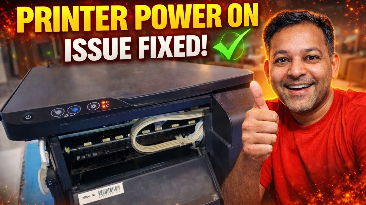 EPSON L3110 No Power or Not Turning On