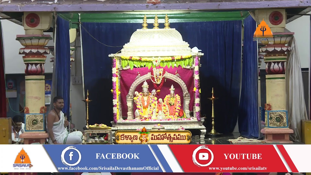 Srisaila Bhramaramba Mallikarjuna Swamyvarla Nitya Kalyanam || #srisailatv live || 02-02-2020