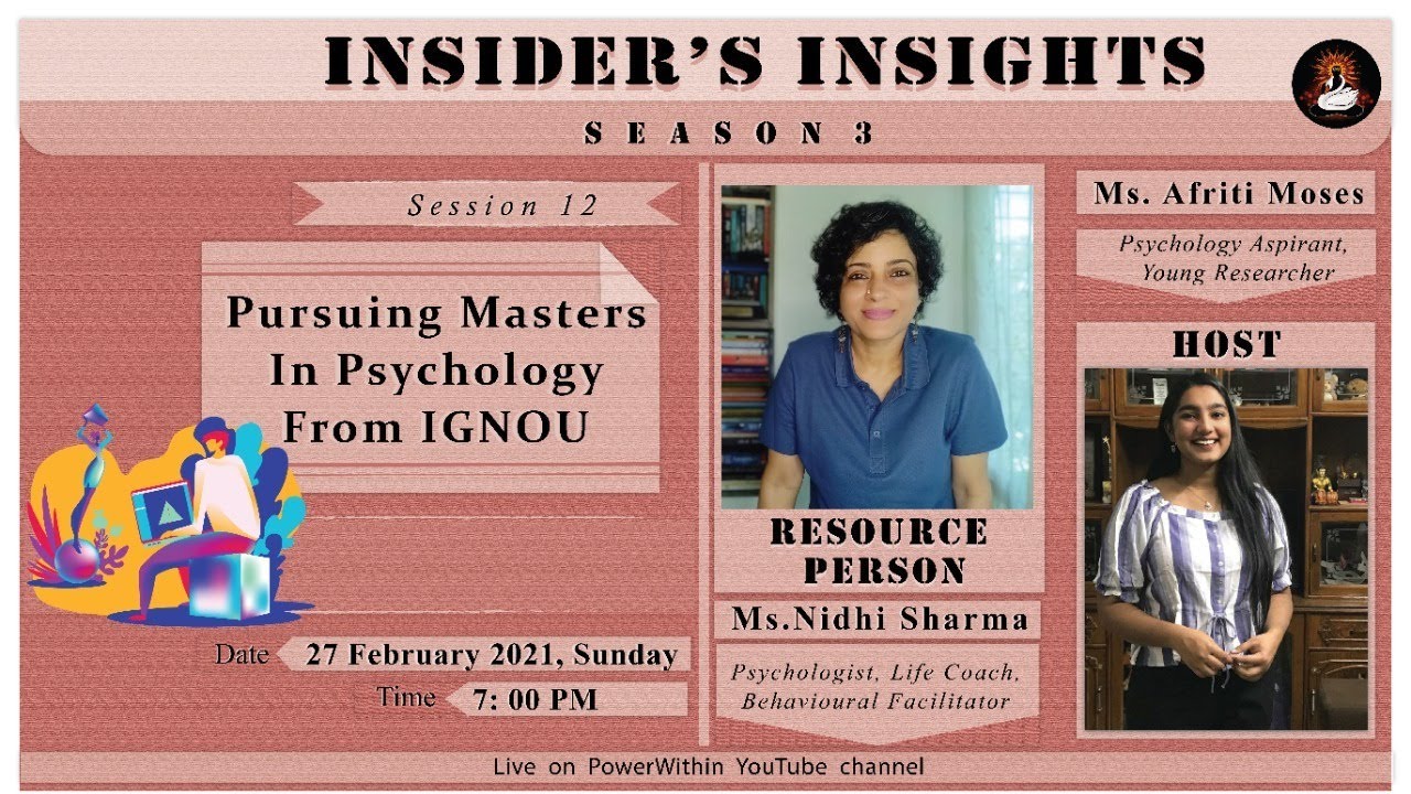 Pursuing Masters in Psychology from IGNOU