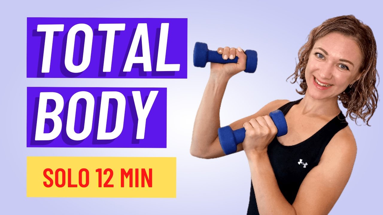 Tonifica todo el cuerpo en solo 12 minutos! Rutina completa con mancuernas. #ejerciciosencasa