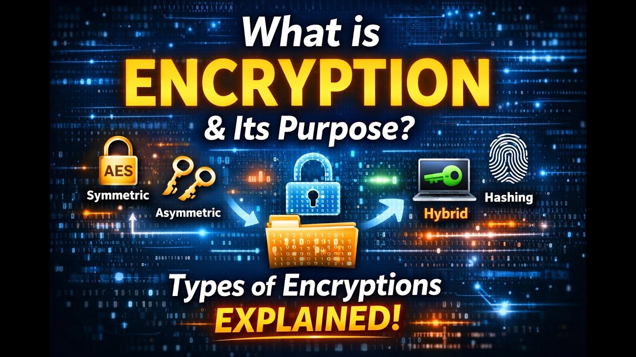 What is Encryption and its Purpose, types of Encryptions